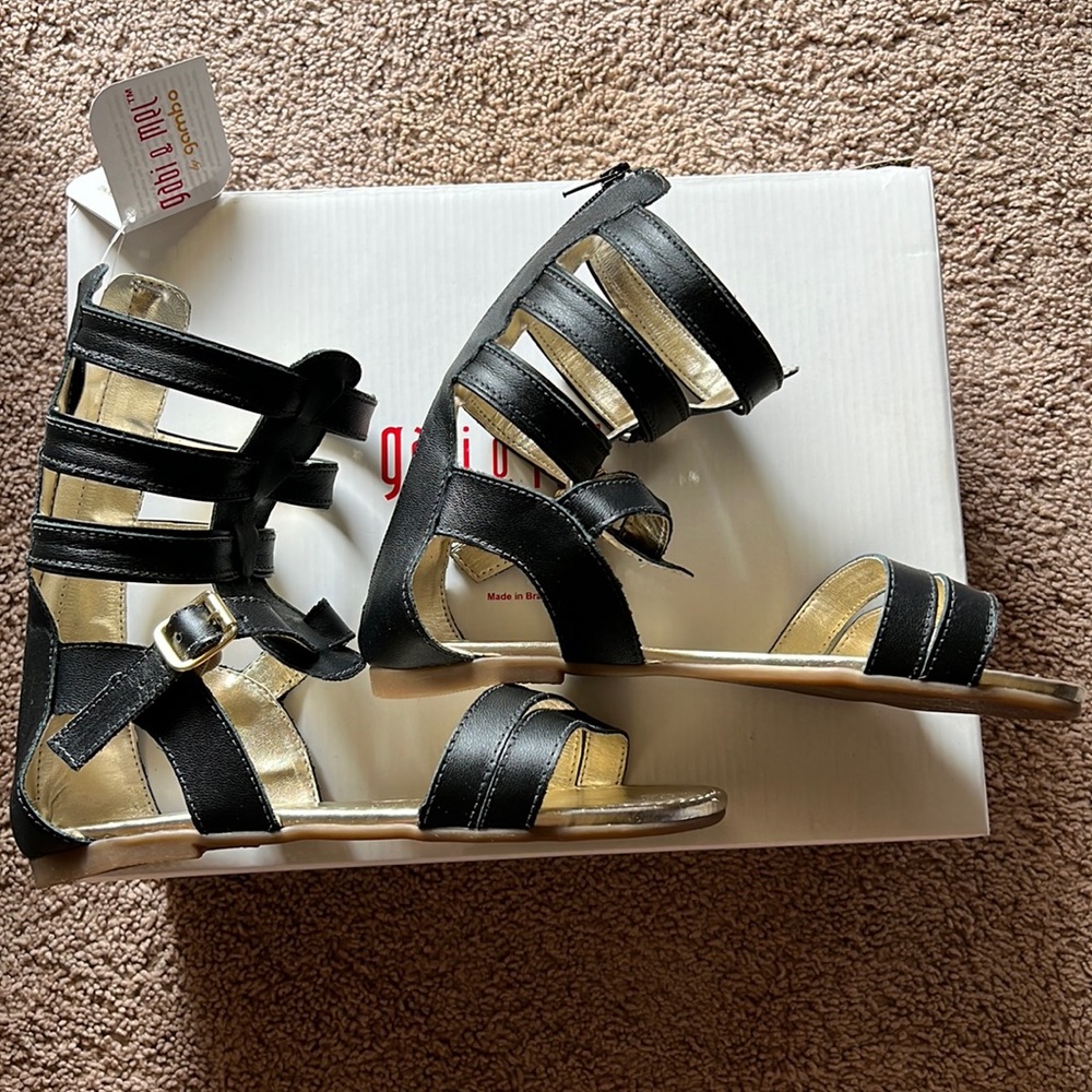 NWT Girls Gladiator Sandals by Gabi & Mel